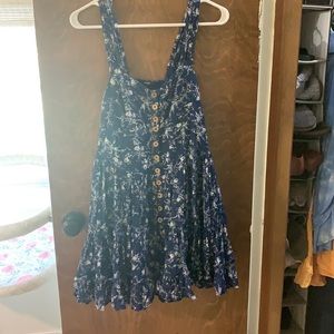 Free People blue ruffle summer dress